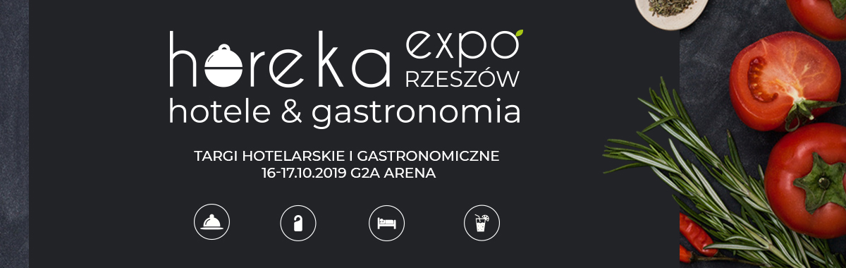 Horeka Expo Rzeszów — Targi hotelarskie i gastronomiczne — archiwalny baner